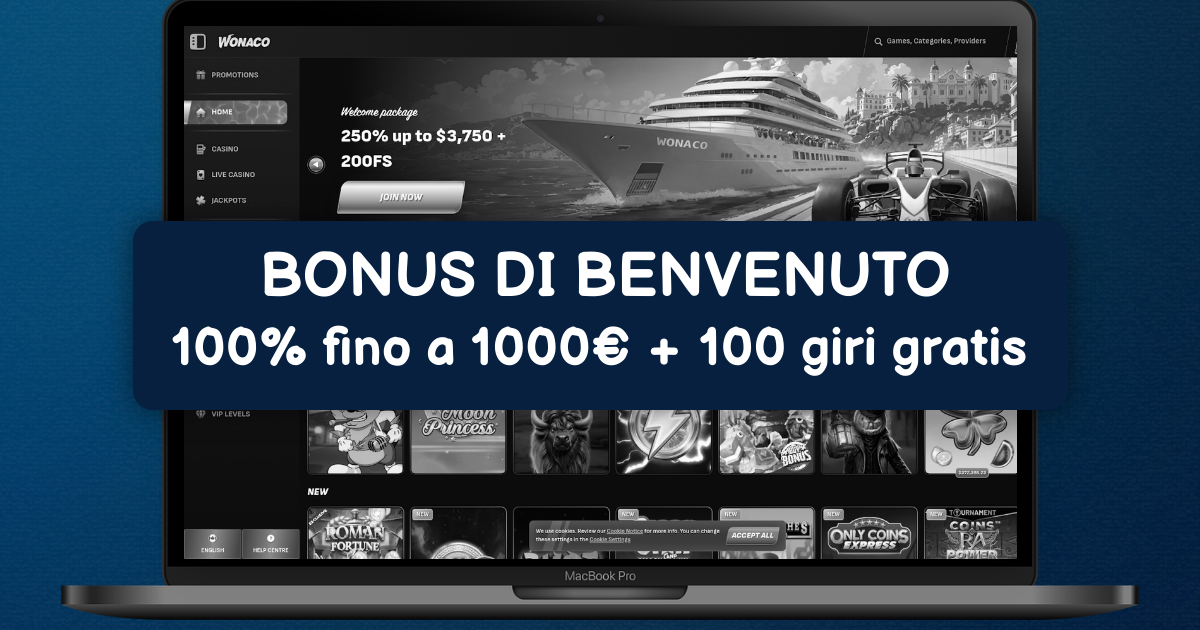 Wonaco Casino banner